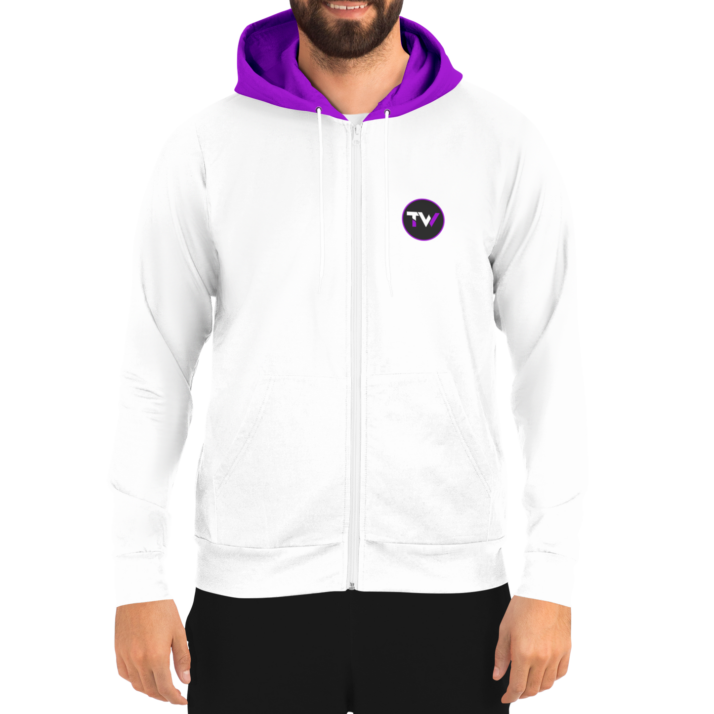 OG Fashion ZIP-UP Hoodie - White